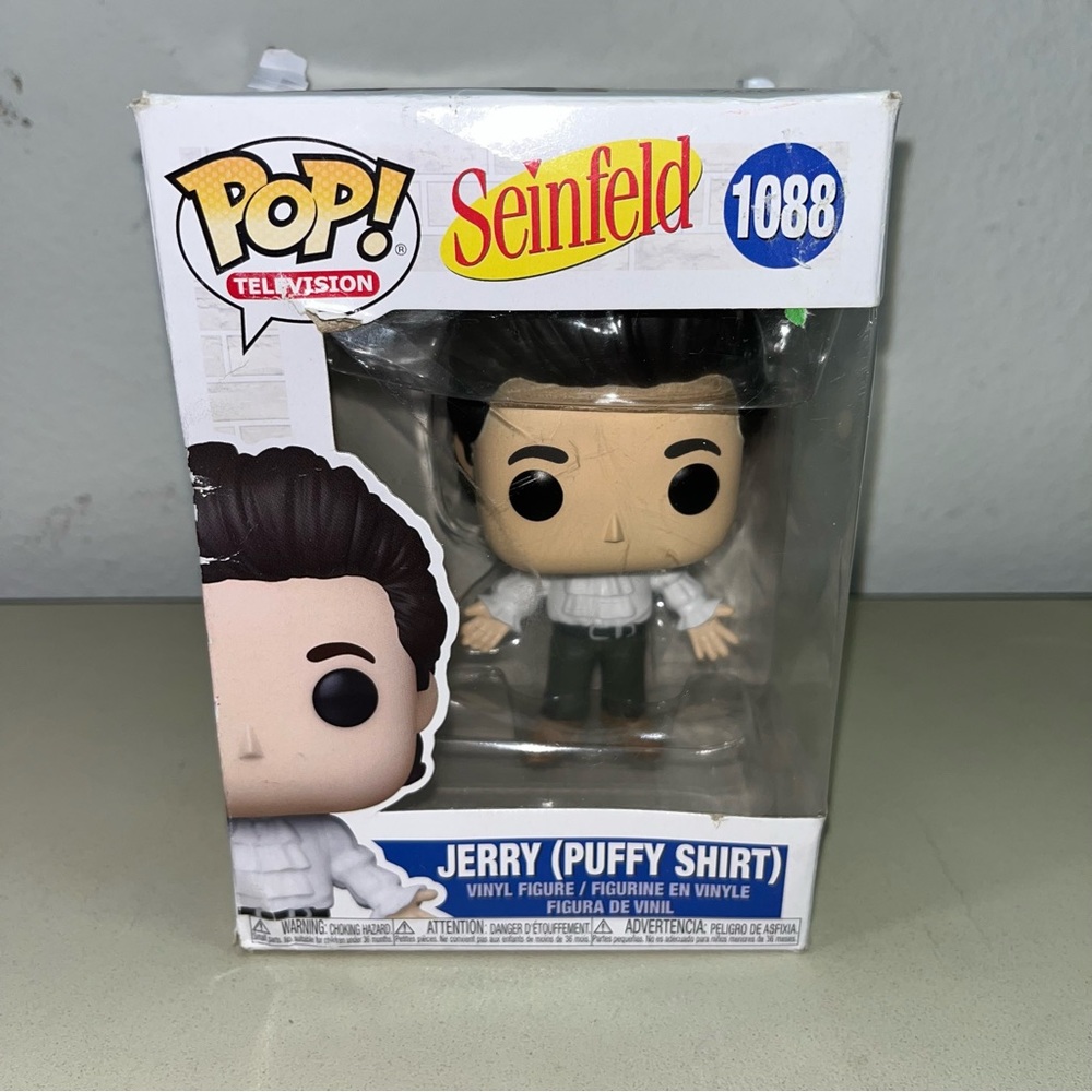 Funko POP TV: Seinfeld- Jerry w/Puffy Shirt #1088 - Damaged Box